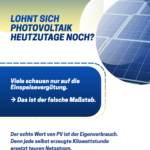 PV auch heute lohnenswert